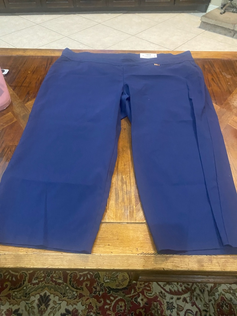 INC International Concepts Blue Women's Stretch Capri